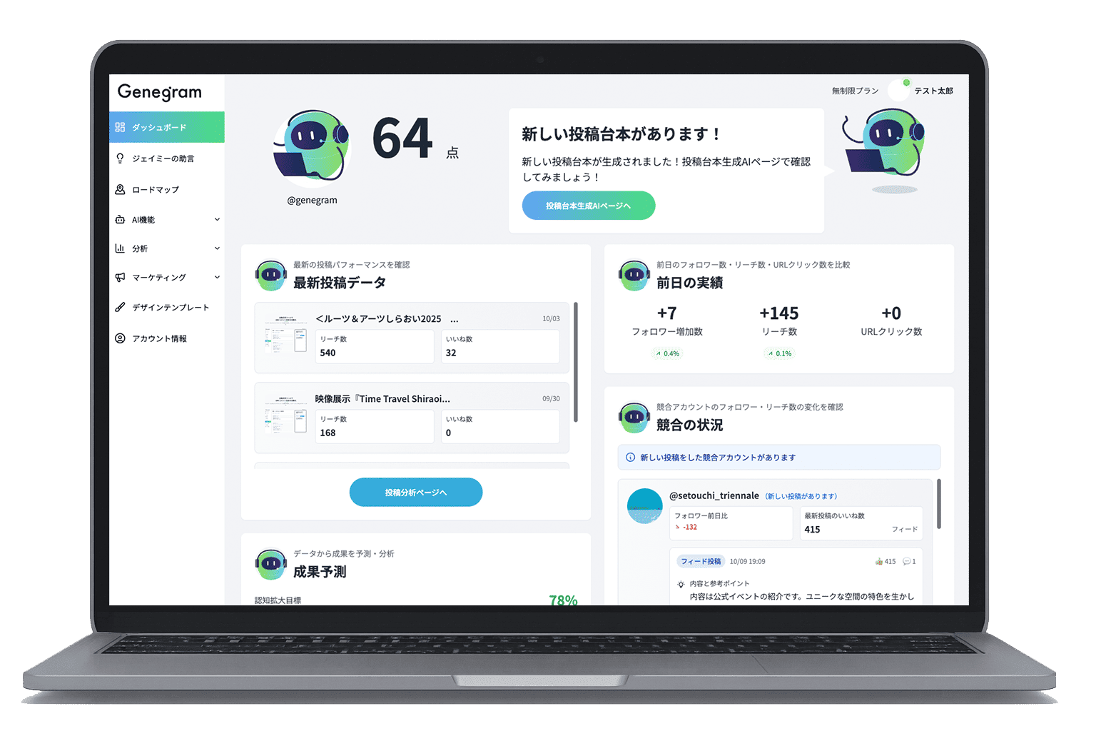 Instagram運用のイラスト
